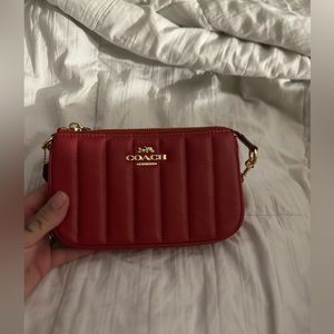 Coach nolita 19 red quilted